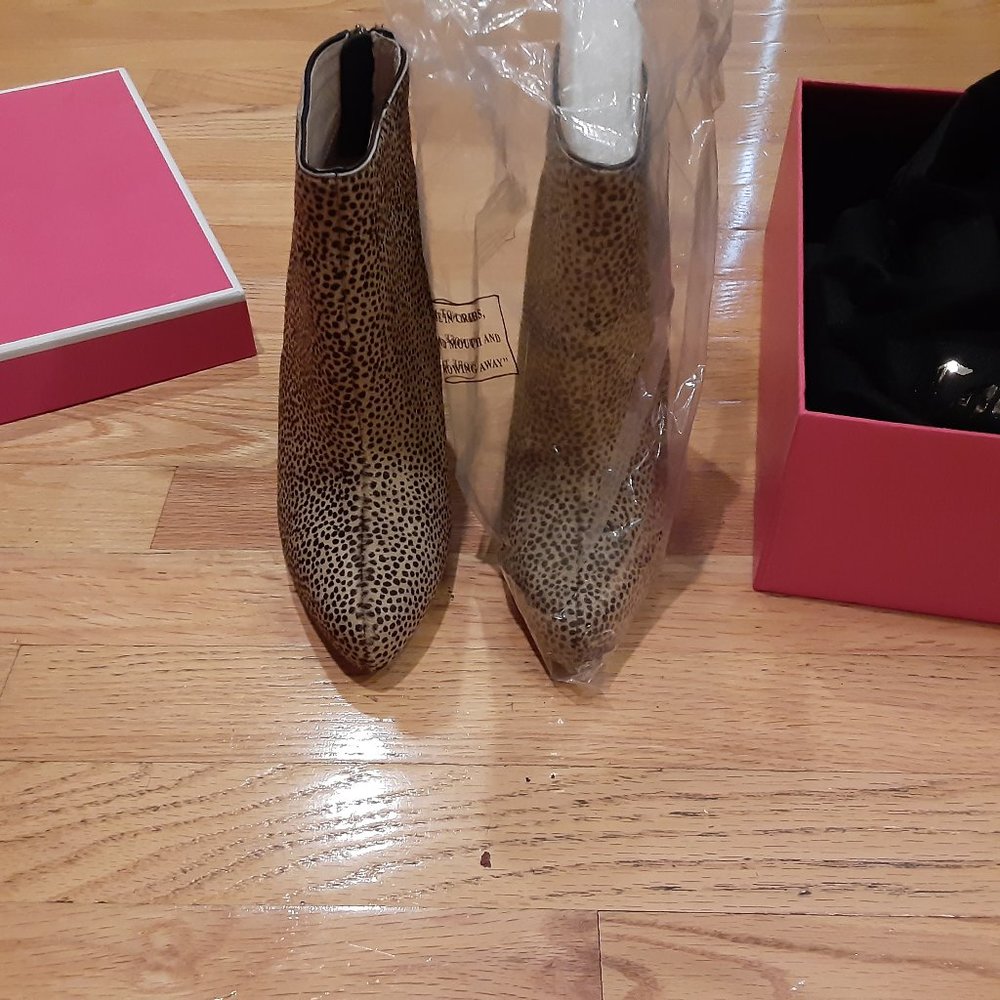 Juicy Couture Lori Spotted Haircalf Booties